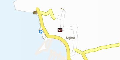 Stadtplan Aìgina