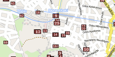 Am Römischen Forum Athen Stadtplan