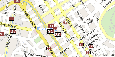 Athener Trilogie Stadtplan