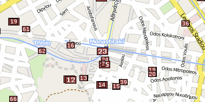 Stadtplan Monastiráki Platz