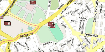 Panathenäisches Stadion Athen Stadtplan