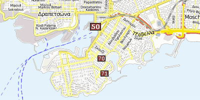 Piräus Athen Stadtplan