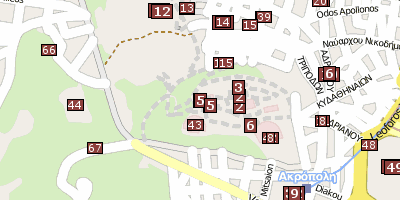 Stadtplan Propyläen Athen