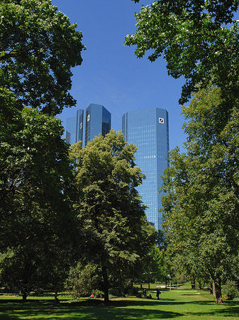 Deutsche Bank mit Wiese Fotos