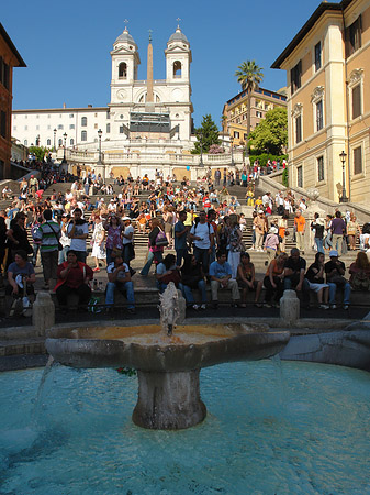 Foto Treppe mit Kirche - Rom