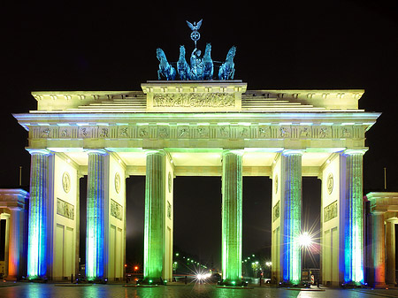 Brandenburger Tor bei Nacht Fotos