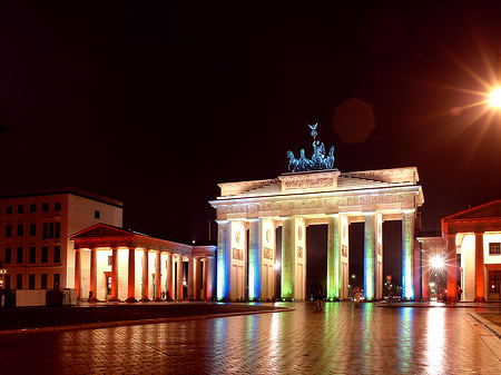 Brandenburger Tor bei Nacht Fotos