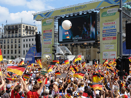 Leinwand und Fans Fotos