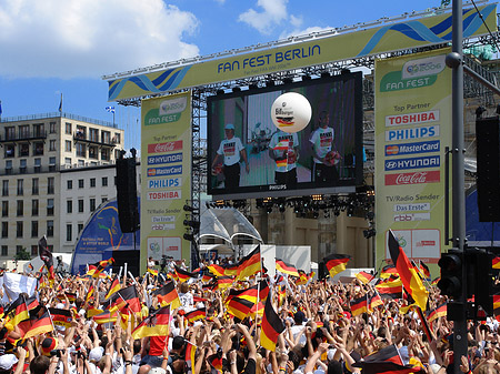 Leinwand und Fans