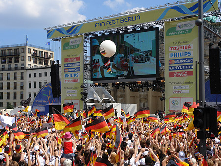 Leinwand und Fans