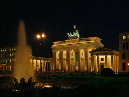 Foto Brandenburger Tor bei Nacht - Berlin