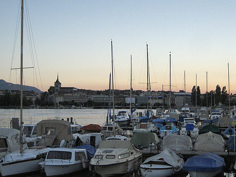 Foto Boote im Hafen - Genf