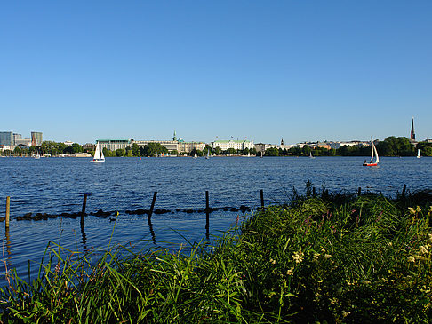 Blick nach Osten von der Außenalster