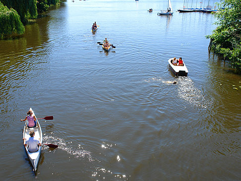 Boote auf der Außenalster Fotos