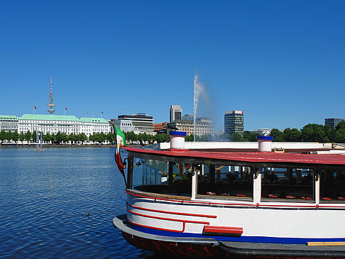 Foto Schiffe auf der Binnenalster