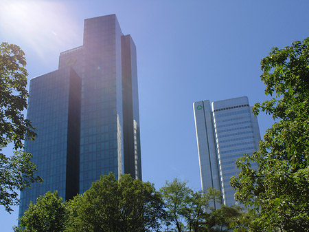 Foto Sonne strahlt die Dresdner Bank an