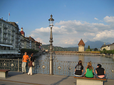 Foto Wasserturm und Kapellbrücke - Luzern