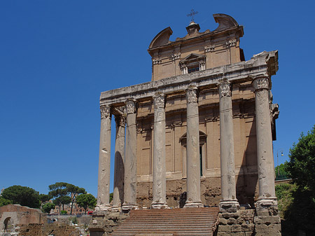 Tempel des Antoninus Pius und der Faustina Fotos