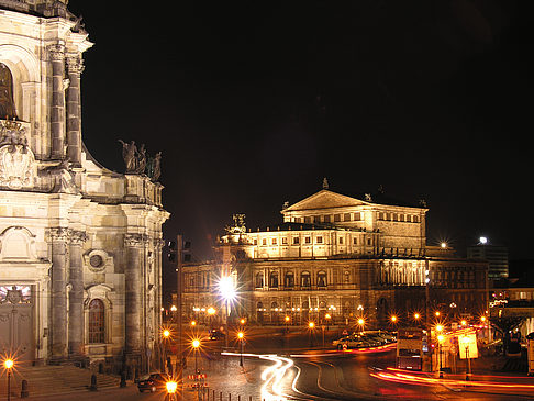 Fotos Semperoper bei Nacht | Dresden