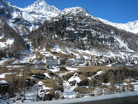 Schnee auf den Bergen