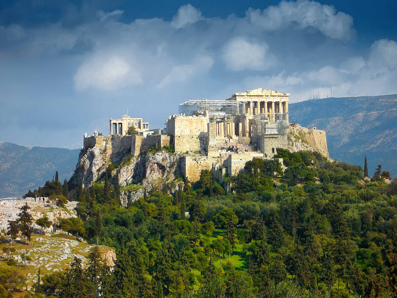 Akropolis Bildansicht von Citysam  in Athen 